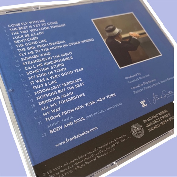 Frank Sinatra "Nothing But The Best" Album CD Retro Electronics Collectible - Picture 3 of 3